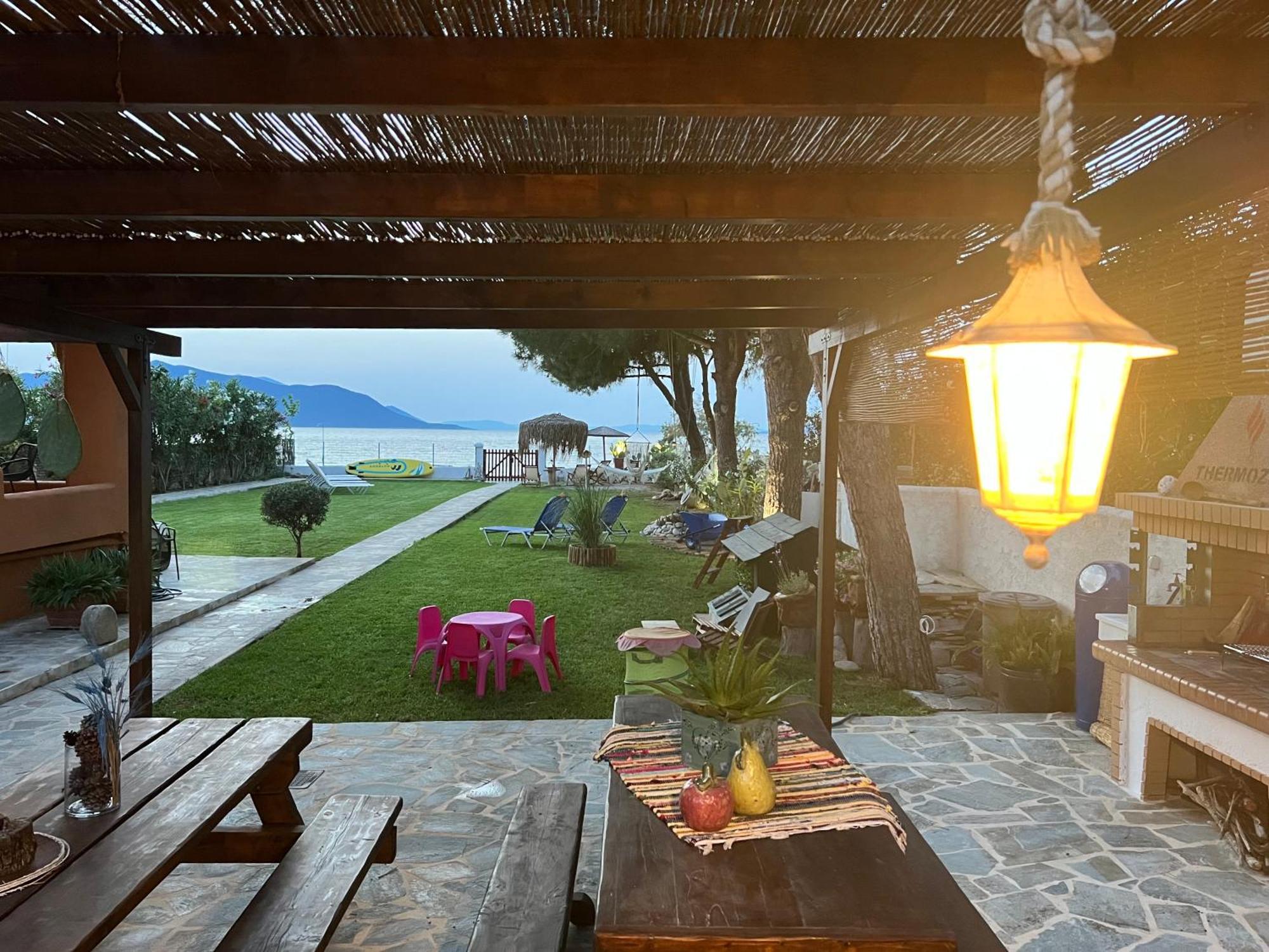 Pampas Seafront Villa, 6 Bedrooms, North Evvoia Kanatadhika Exterior photo