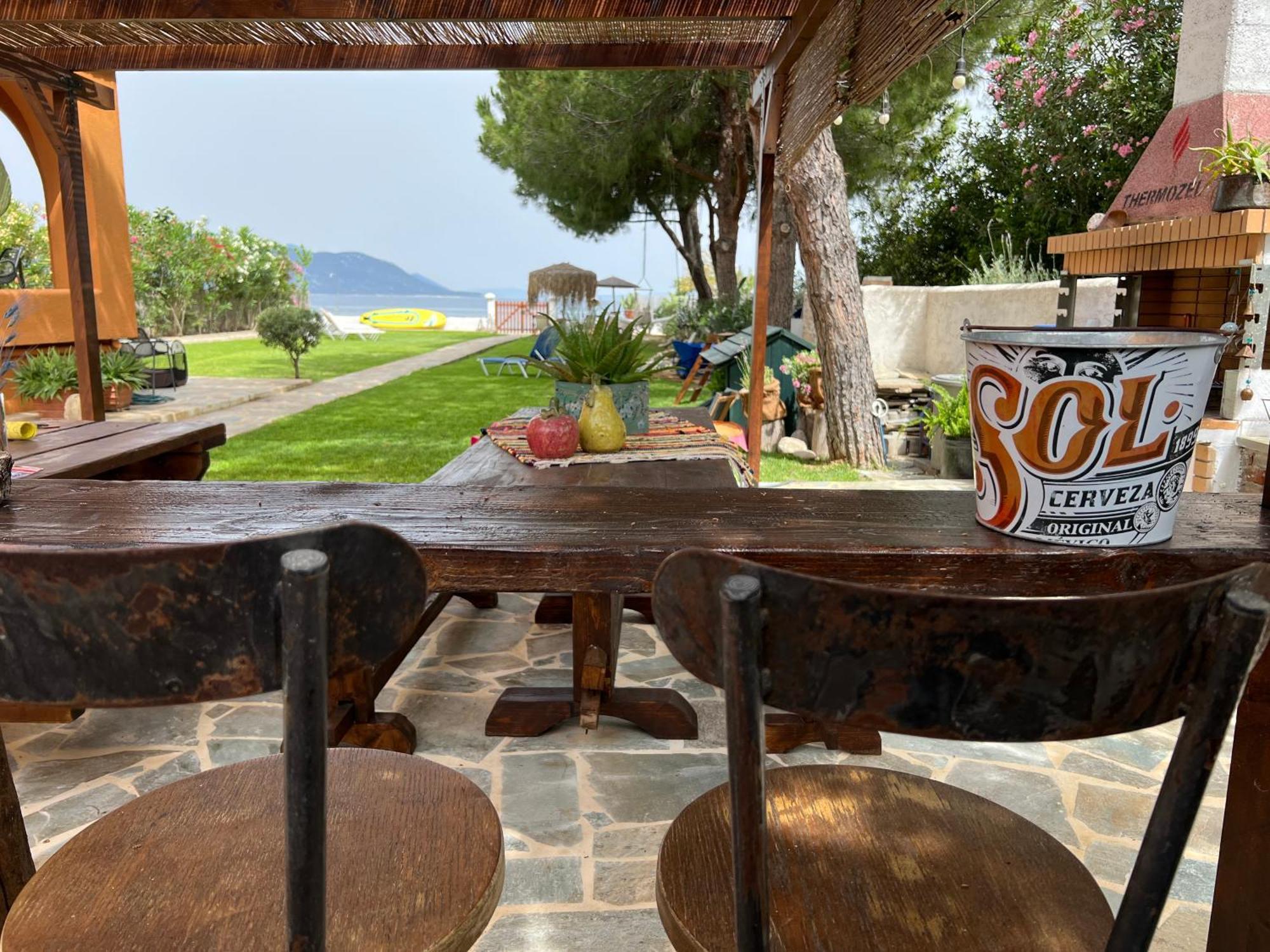 Pampas Seafront Villa, 6 Bedrooms, North Evvoia Kanatadhika Exterior photo